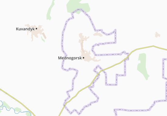 Mapa Mednogorsk