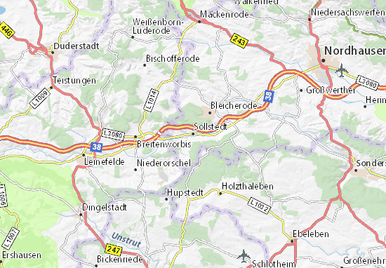Karte Stadtplan Sollstedt
