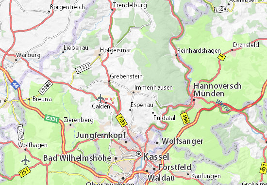 Karte Stadtplan Immenhausen