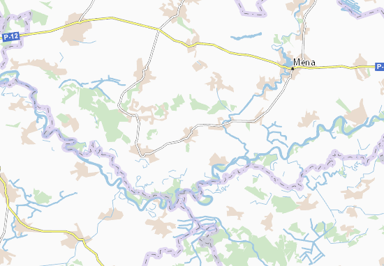 Karte Stadtplan Birkivka