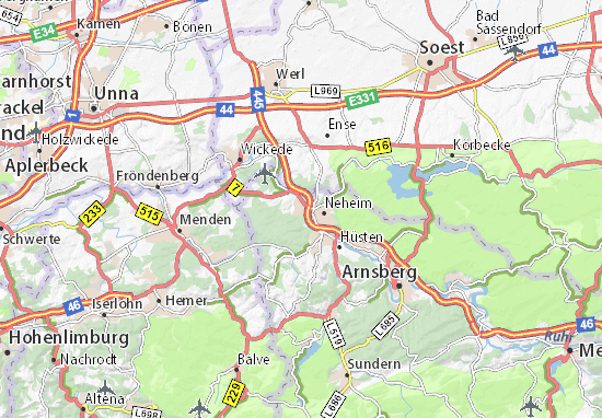MICHELIN-Landkarte Bergheim - Stadtplan Bergheim - ViaMichelin