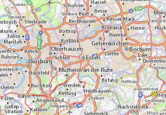 Michelin Landkarte Essen Stadtplan Essen Viamichelin