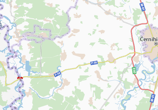 Karte Stadtplan Karkhivka