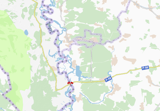 Karte Stadtplan Tsentral&#x27;ne