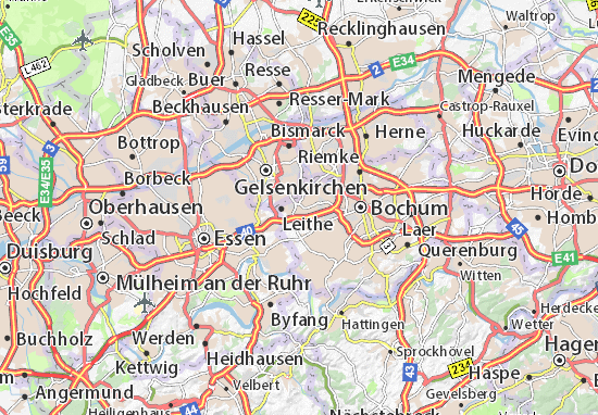 Mapa Wattenscheid