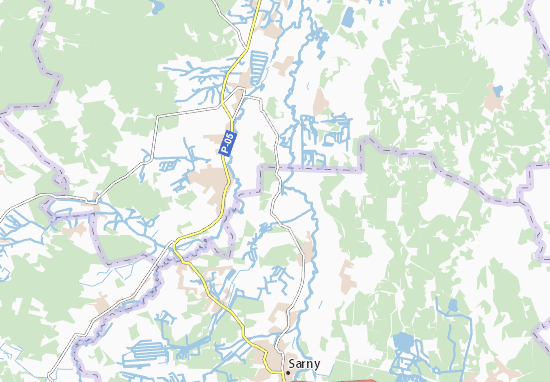 Mapa Lyubykovychi