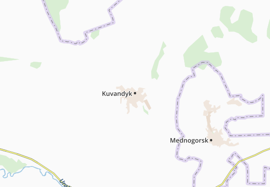 Karte Stadtplan Kuvandyk