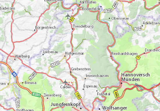 MICHELIN-Landkarte Hombressen - Stadtplan Hombressen - ViaMichelin