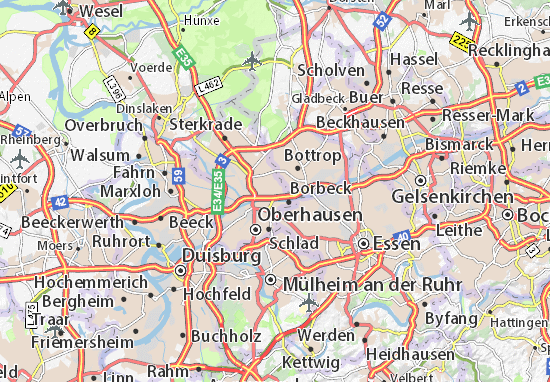 Karte Stadtplan Osterfeld