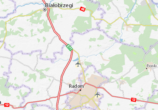Karte Stadtplan Jedlińsk
