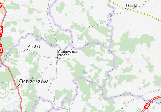 Karte Stadtplan Kraszewice