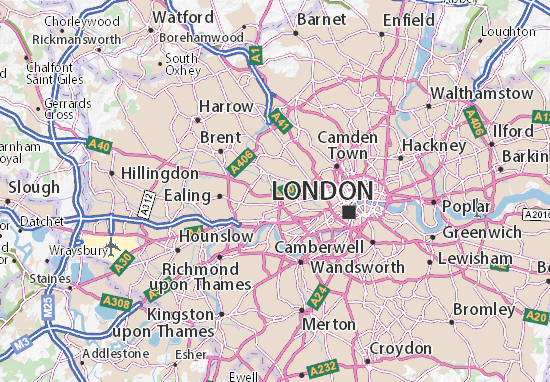 map of north london