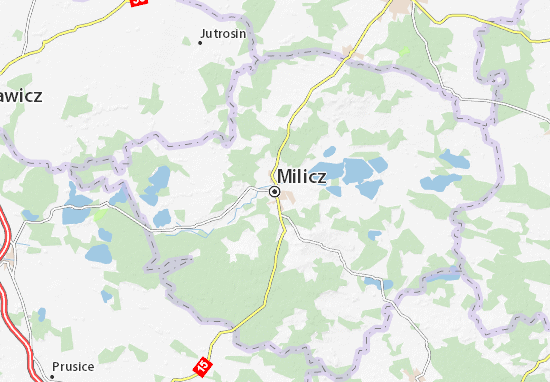 Kaart Plattegrond Milicz
