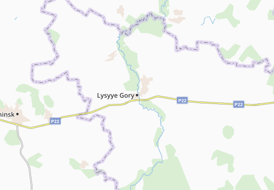 Carte-Plan Lysyye Gory