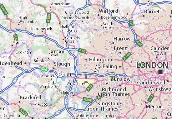 Mapa Hillingdon