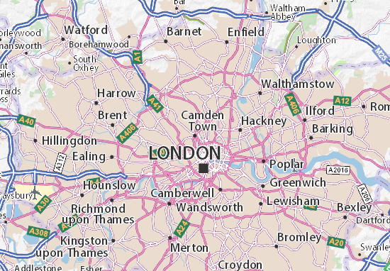 Mapa Camden Town