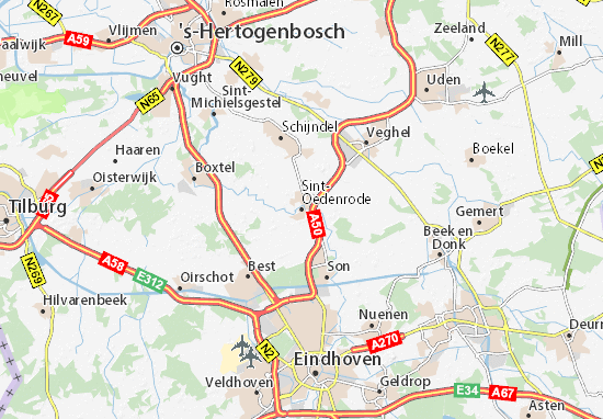 Karte Stadtplan Sint-Oedenrode