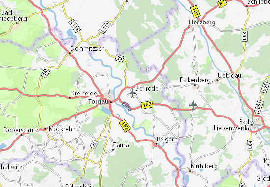 Karte Stadtplan Beilrode