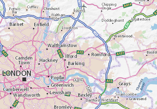 Mapa Chadwell Heath