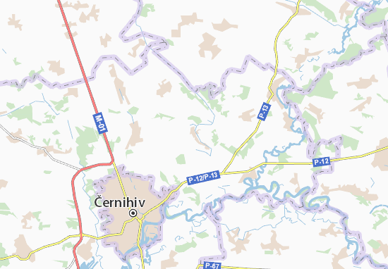 Karte Stadtplan Terekhivka