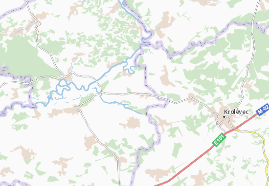 Karte Stadtplan Luknove