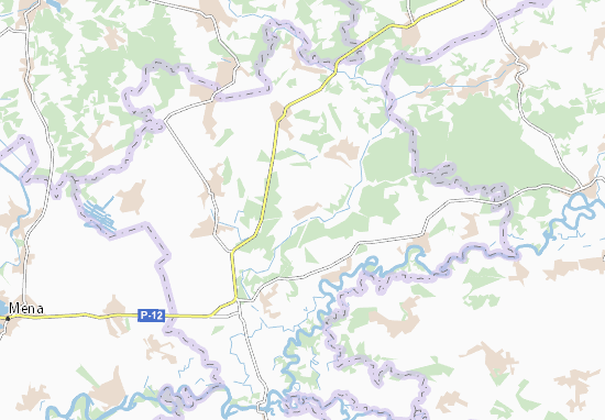 Karte Stadtplan Kyriivka