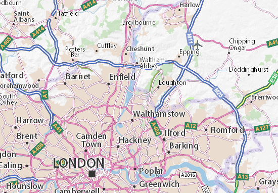 Mapa Chingford