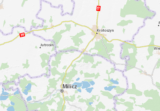 Karte Stadtplan Cieszków