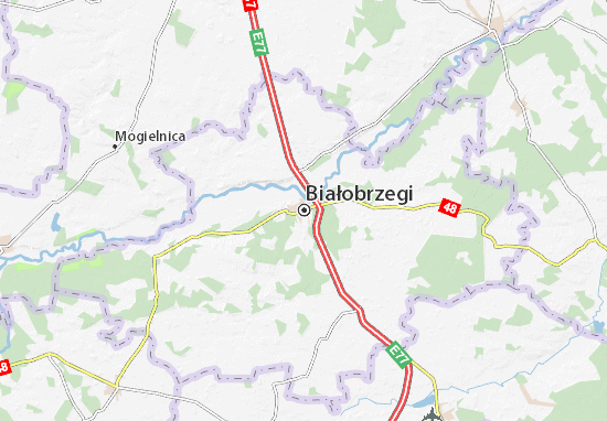 Karte Stadtplan Białobrzegi