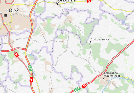Karte Stadtplan Rokiciny