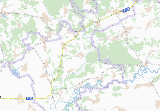 Karte Stadtplan Kudrivka