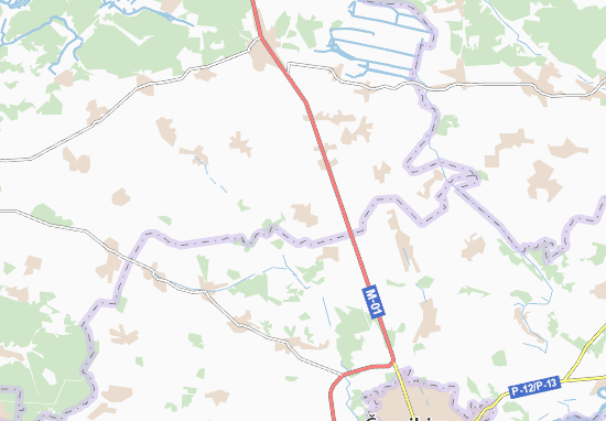 Karte Stadtplan Syberezh