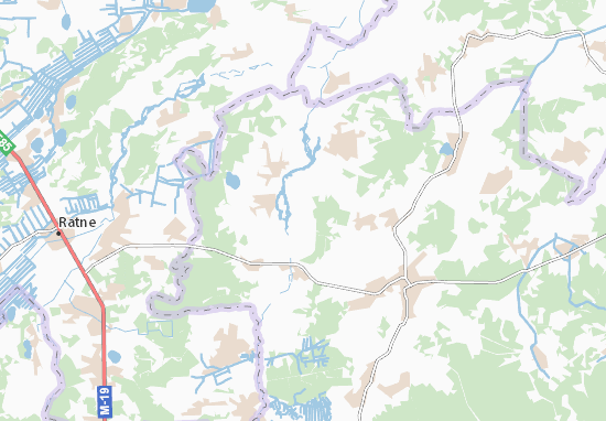 Mapa Mel&#x27;nyky-Mostyshche