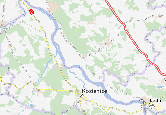 Maciejowice Map