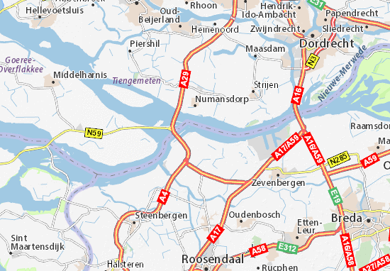 Kaart Plattegrond Willemstad