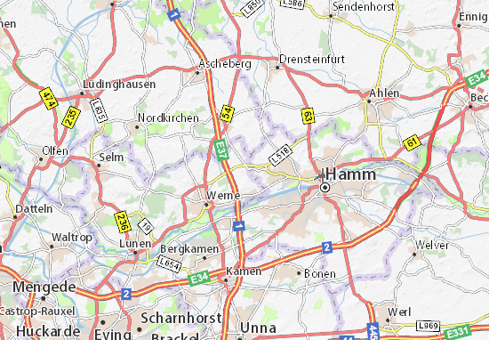 MICHELIN-Landkarte Horst - Stadtplan Horst - ViaMichelin