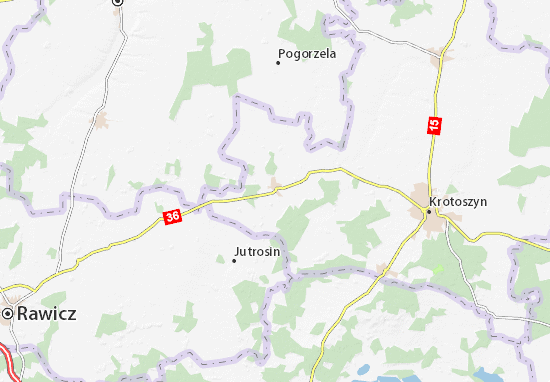 Kaart Plattegrond Kobylin