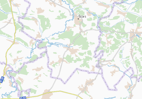 Karte Stadtplan Kuchynivka