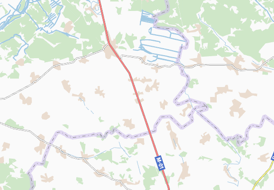 Mapa Verbychi