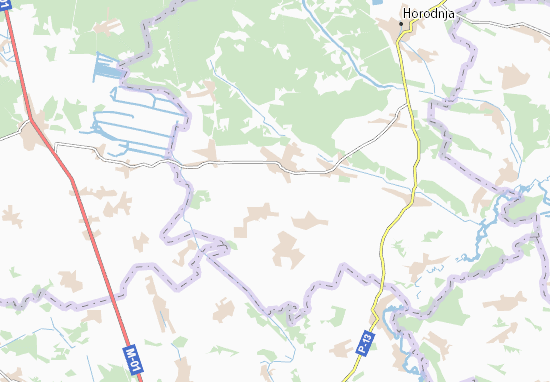 Karte Stadtplan Topolivka