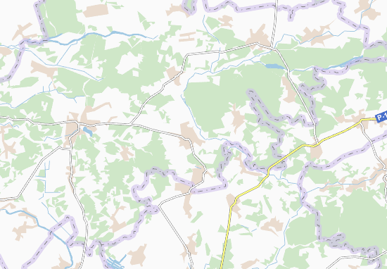 Karte Stadtplan Savynky