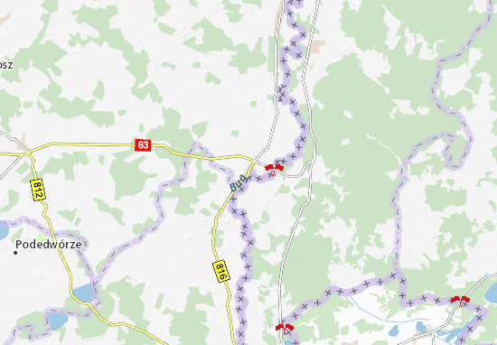 Sławatycze Map