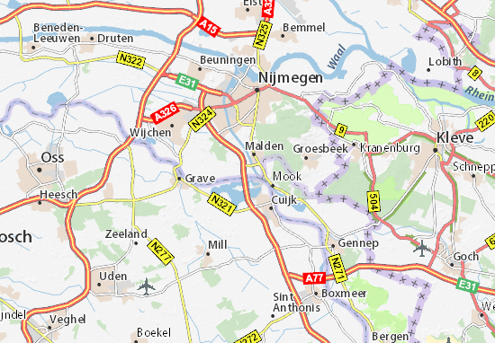 Karte Stadtplan Heumen