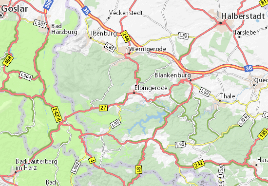 elbingerode karte Karte Stadtplan Elbingerode Viamichelin elbingerode karte