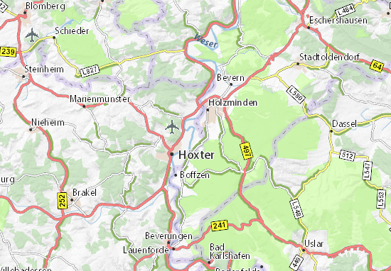 MICHELIN-Landkarte Lüchtringen - Stadtplan Lüchtringen - ViaMichelin