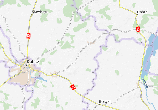 Karte Stadtplan Koźminek