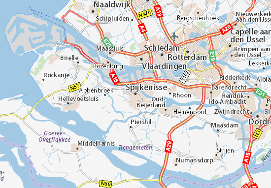 Mapa Spijkenisse