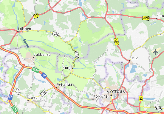 MICHELIN-Landkarte Neu Byhleguhre - Stadtplan Neu Byhleguhre - ViaMichelin