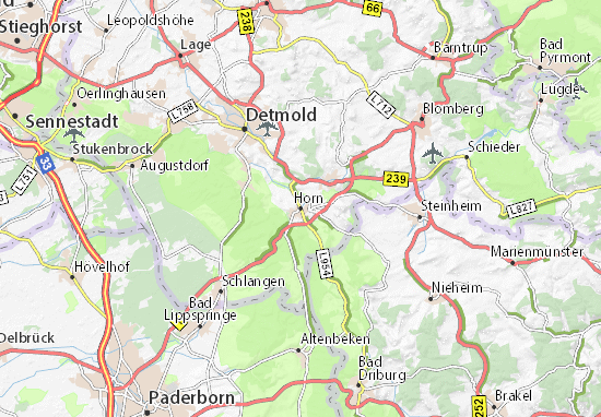 MICHELIN-Landkarte Horn - Stadtplan Horn - ViaMichelin