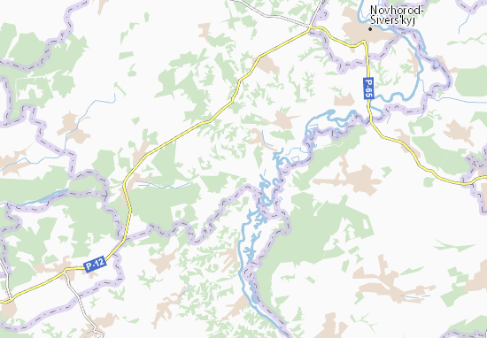 Mapa Hnativka